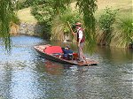 Christchurch punter on Avon river