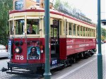 Christchurch red tram