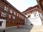 Trongsa dzong courtyard