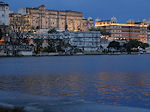 Udaipur city palace by night