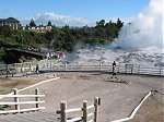 Whakarewarewa near Pohutu geyser