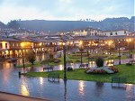 Cusco Plaza de Armas by night