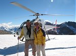 Mt Cook Jaap & Marion on glacier
