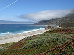 Pacific coast in sun